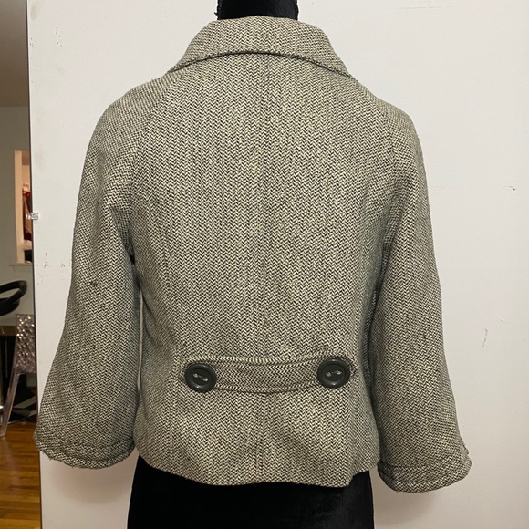 VERTIGO PARIS TWEED WOOL BOLERO CROPPED JACKET S - Picture 4 of 6